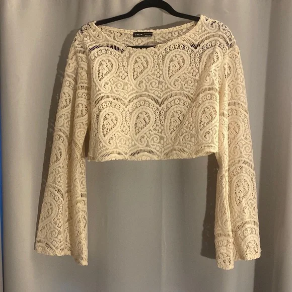 Lace Bell Sleeve Top - Picture 1 of 2
